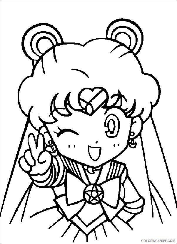sailor moon chibi coloring pages Coloring4free