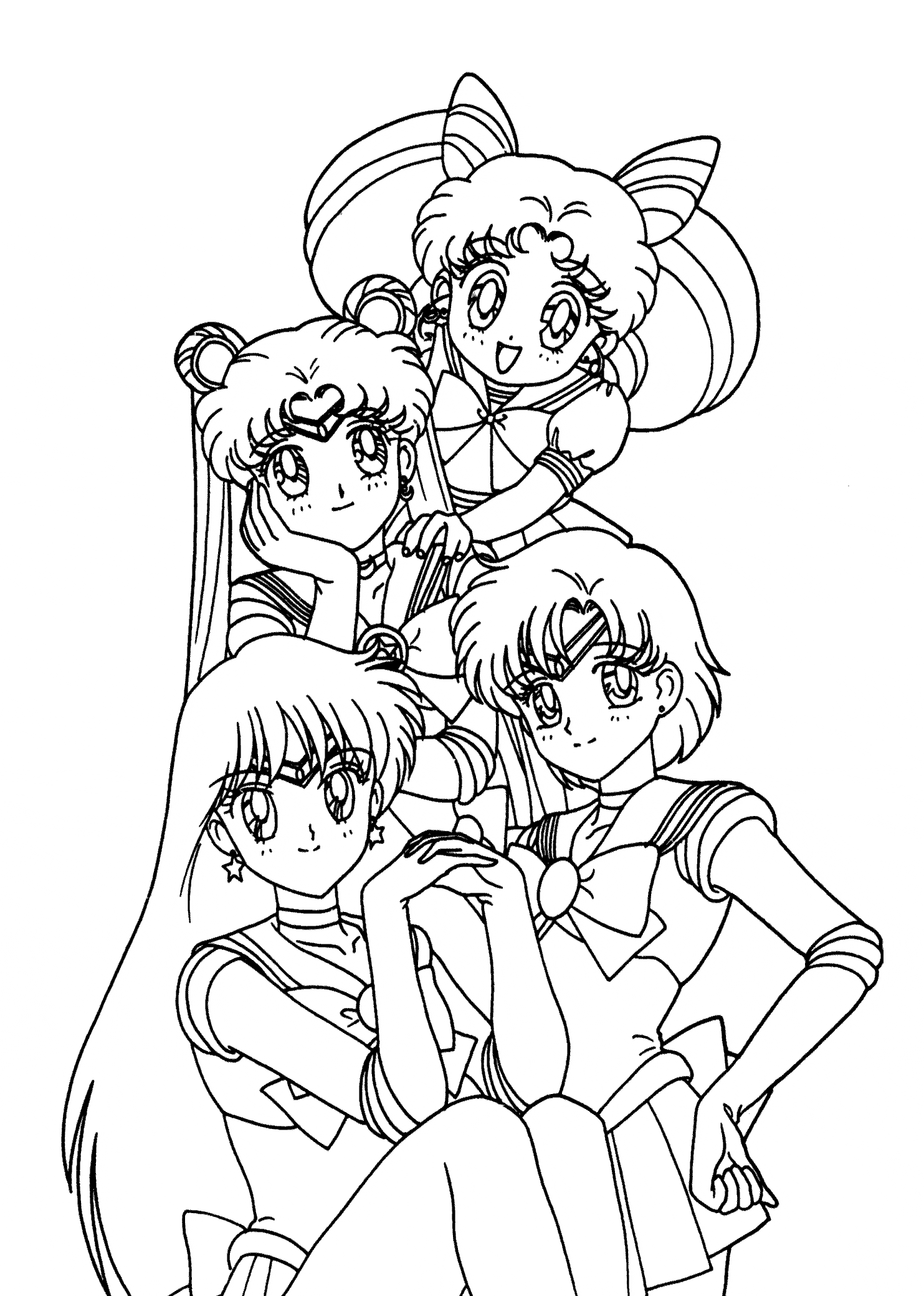 sailor moon coloring pages for girls Coloring4free