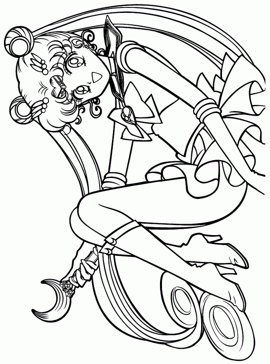 sailor moon coloring pages free to print Coloring4free