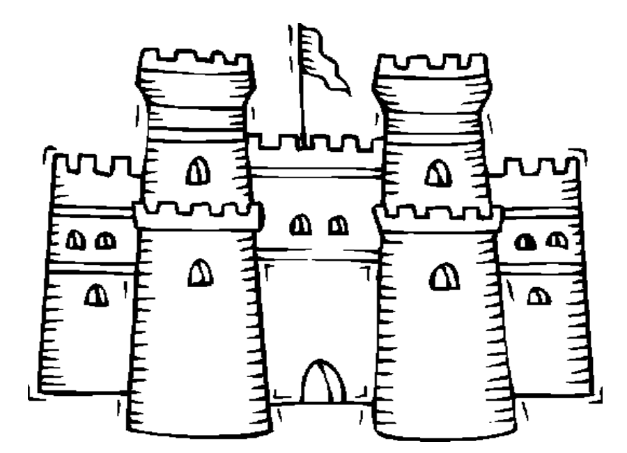 sand castle coloring pages Coloring4free