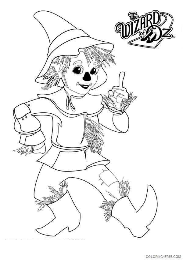 scarecrow wizard of oz coloring pages for kids Coloring4free