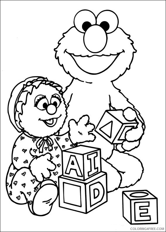 sesame street coloring pages alphabet Coloring4free