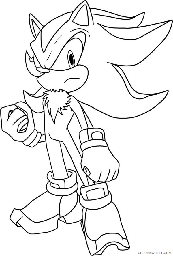 shadow the hedgehog sonic coloring pages Coloring4free