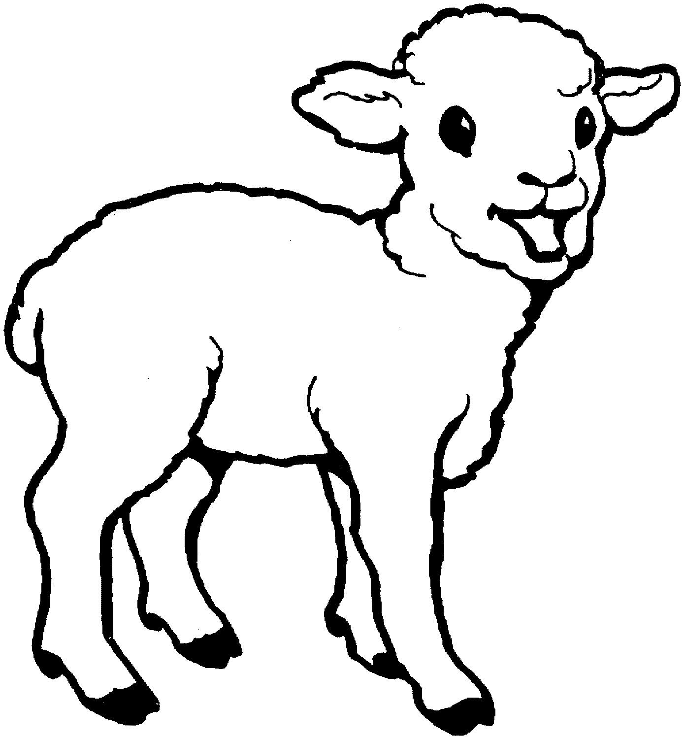 sheep coloring pages baby Coloring4free