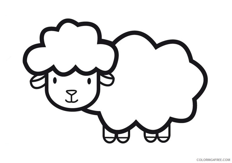 sheep coloring pages for toddler Coloring4free