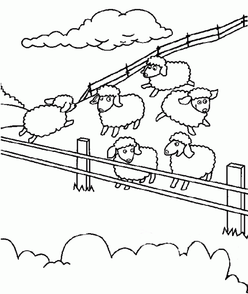 sheep coloring pages in farms Coloring4free