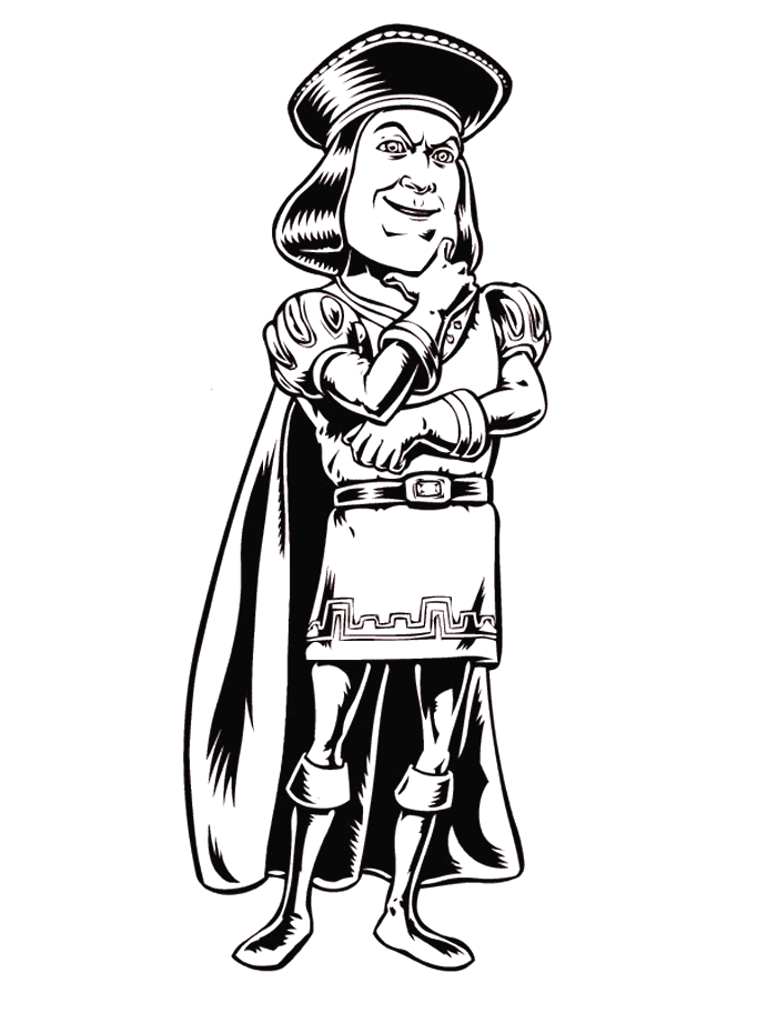 shrek coloring pages lord farquaad Coloring4free