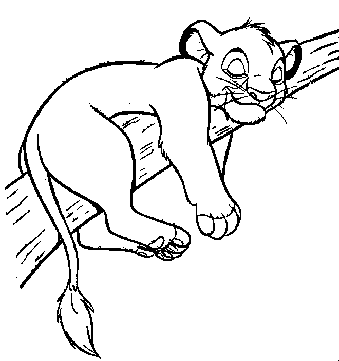 simba disney characters coloring pages Coloring4free