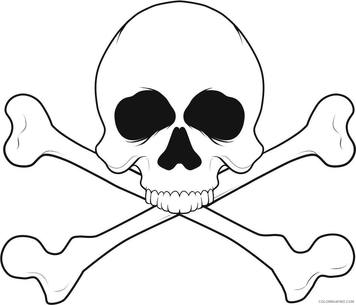 skull coloring pages printable Coloring4free