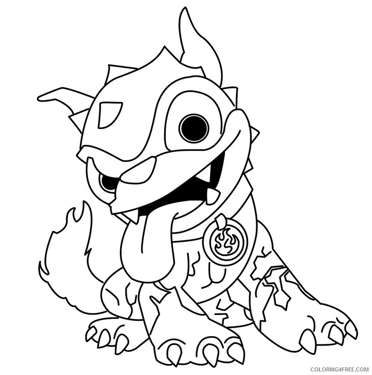 skylanders coloring pages hot dog Coloring4free