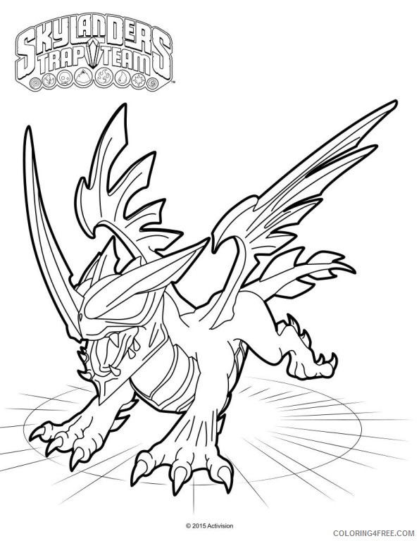 skylanders trap team coloring pages blackout Coloring4free