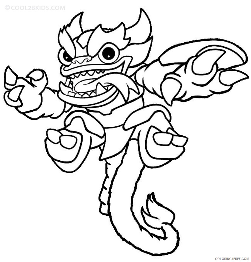 skylanders trap team coloring pages for kids Coloring4free