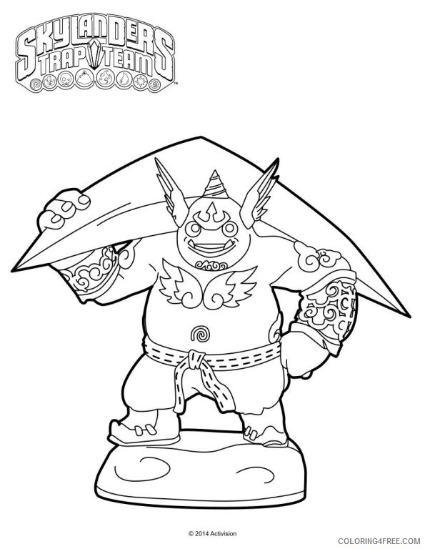 skylanders trap team coloring pages gusto Coloring4free