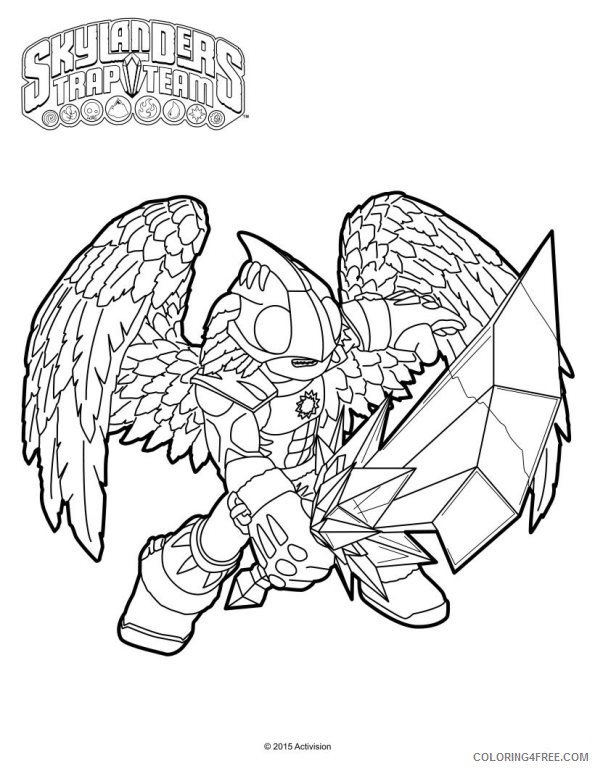skylanders trap team coloring pages knight light Coloring4free