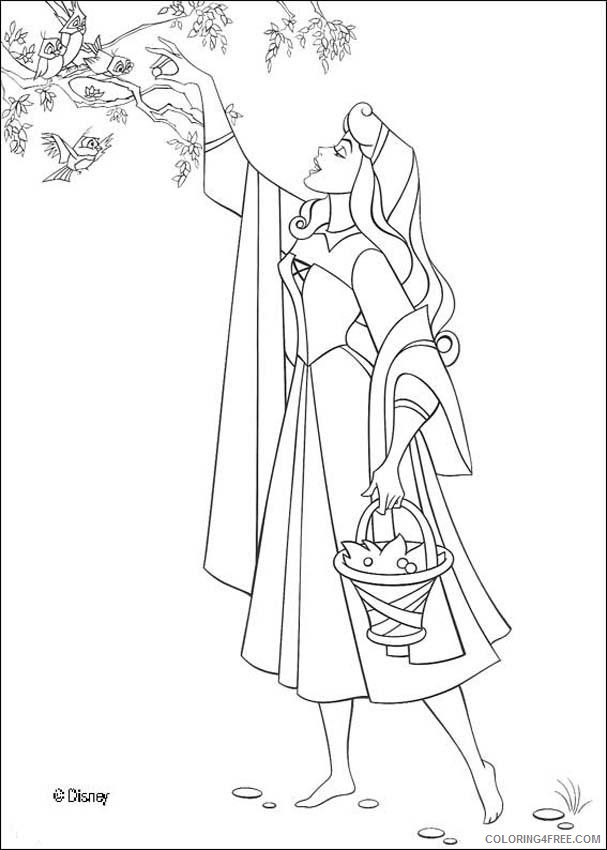 sleeping beauty coloring pages disney princess Coloring4free