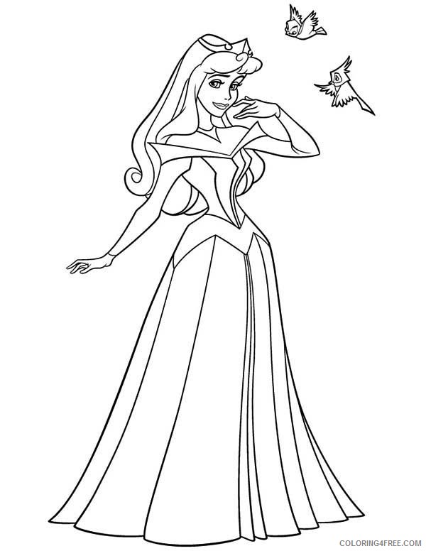 sleeping beauty coloring pages for girls Coloring4free