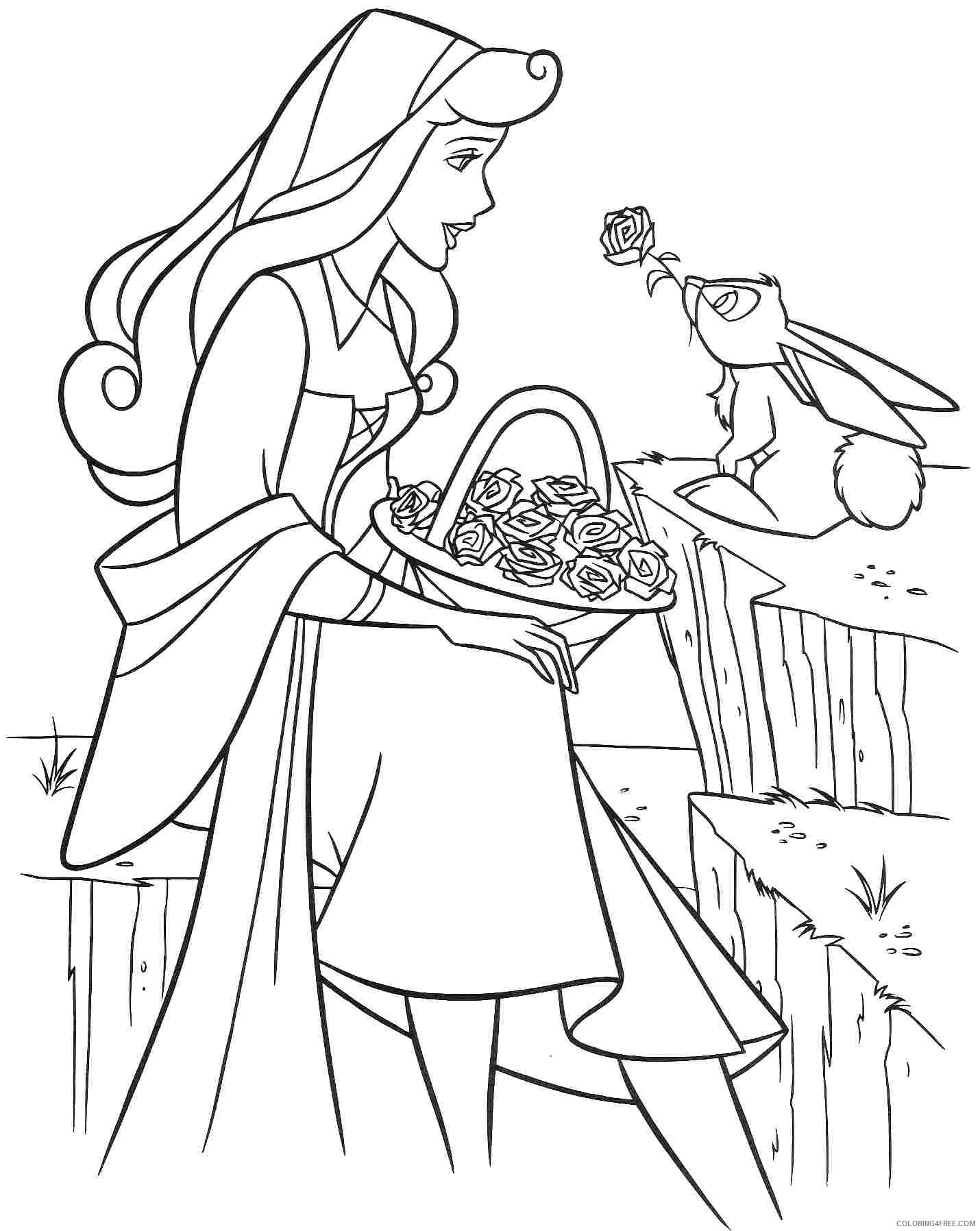 sleeping beauty coloring pages for kids Coloring4free
