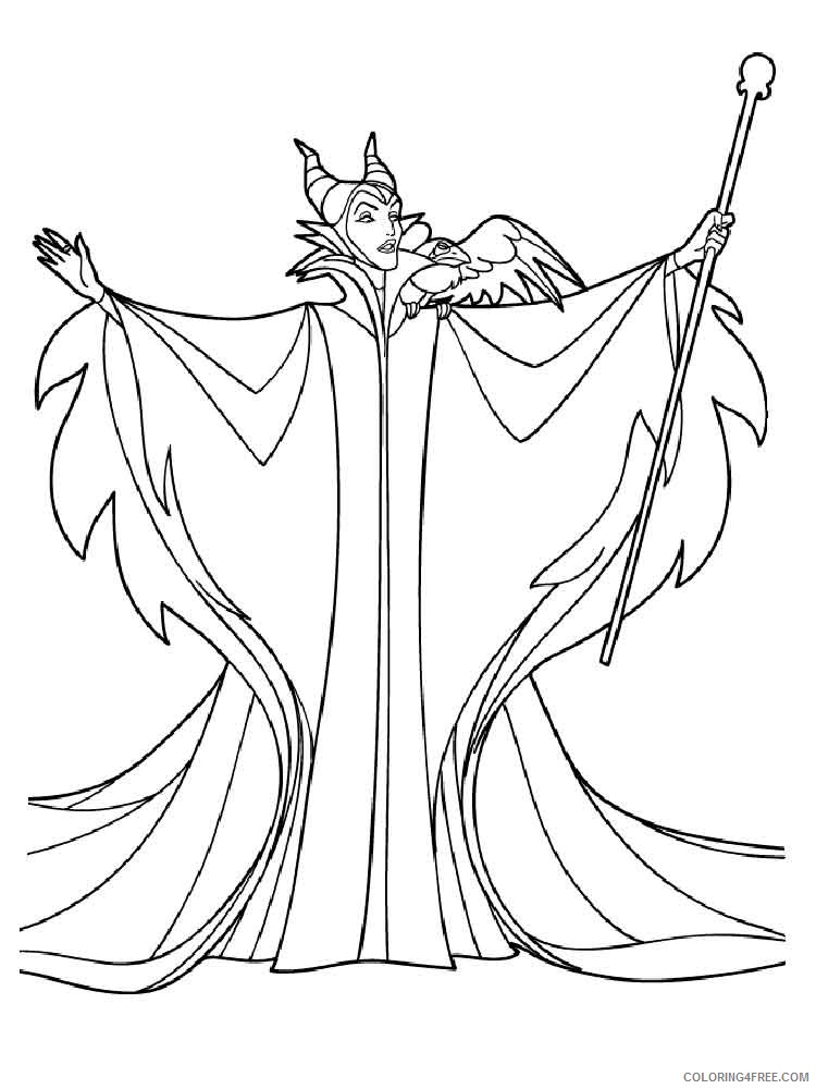 sleeping beauty coloring pages maleficent Coloring4free