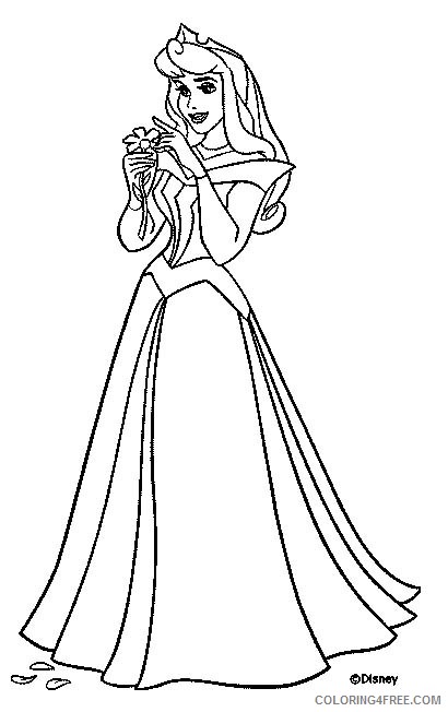 sleeping beauty coloring pages printable Coloring4free