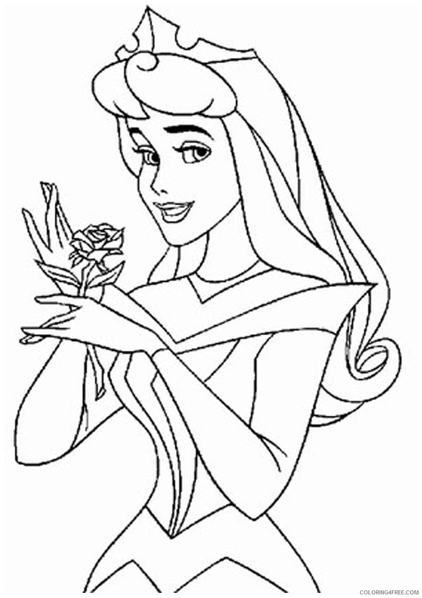 sleeping beauty disney princesses coloring pages Coloring4free