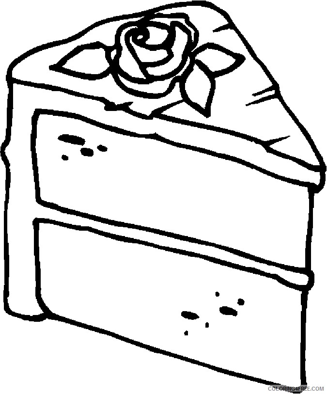 slice cake coloring pages Coloring4free