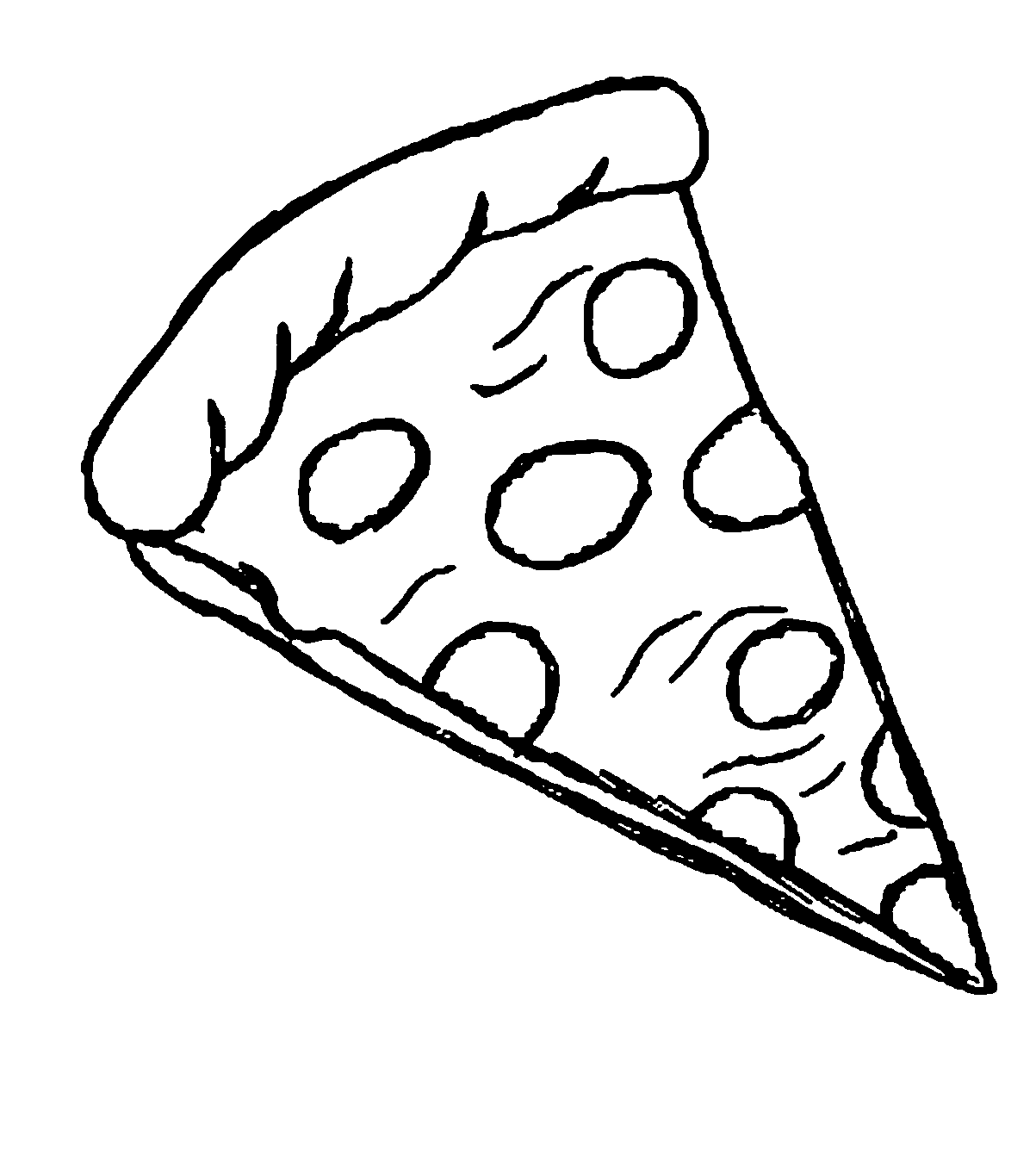 slice of pizza coloring pages Coloring4free