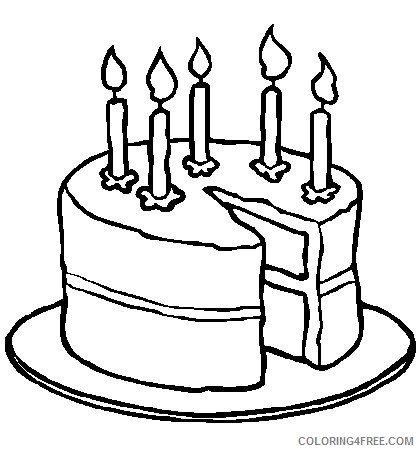 sliced cake coloring pages Coloring4free