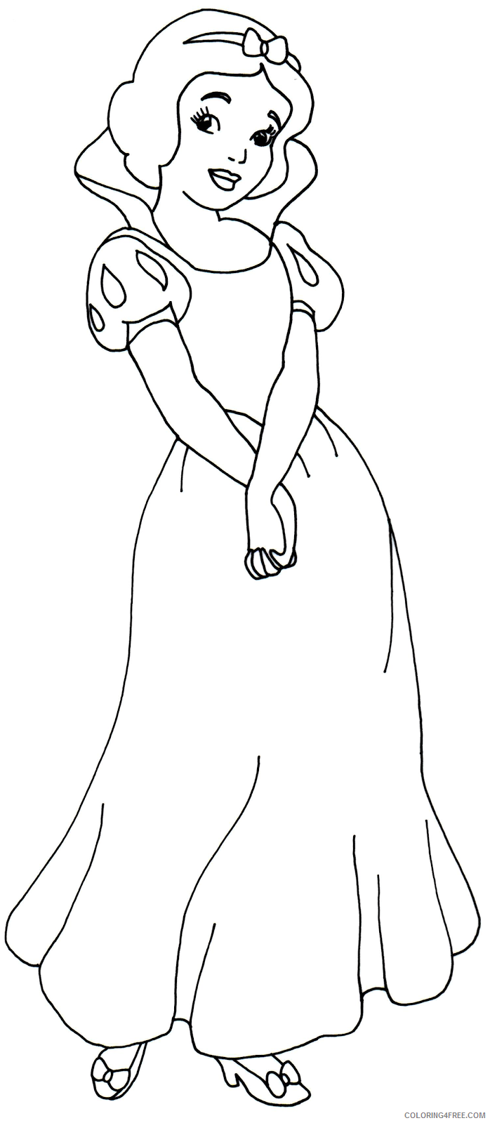snow white coloring pages for kids Coloring4free