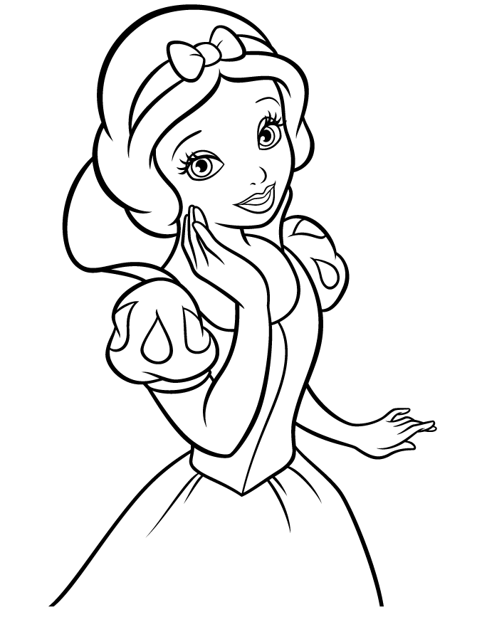 snow white coloring pages printable Coloring4free