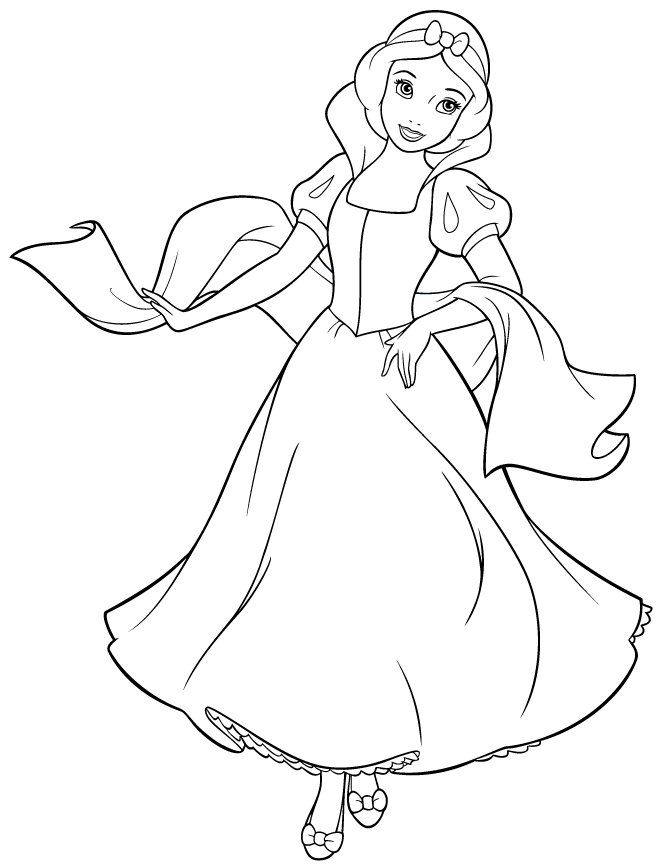 snow white coloring pages to print Coloring4free