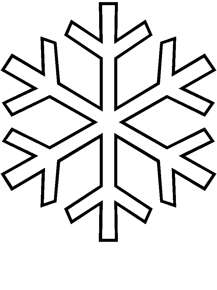 snowflake coloring pages for toddler Coloring4free