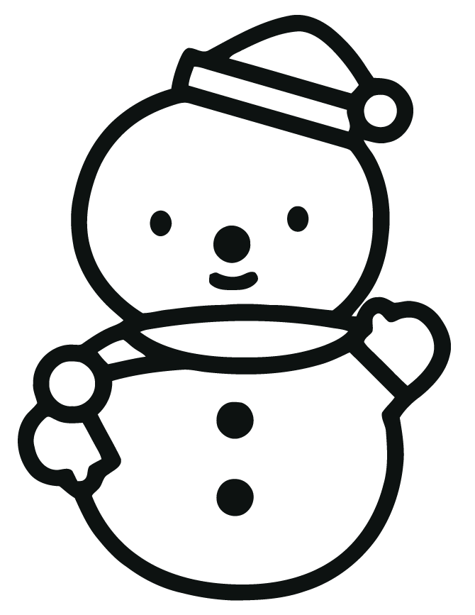 snowman coloring pages for preschooler Coloring4free