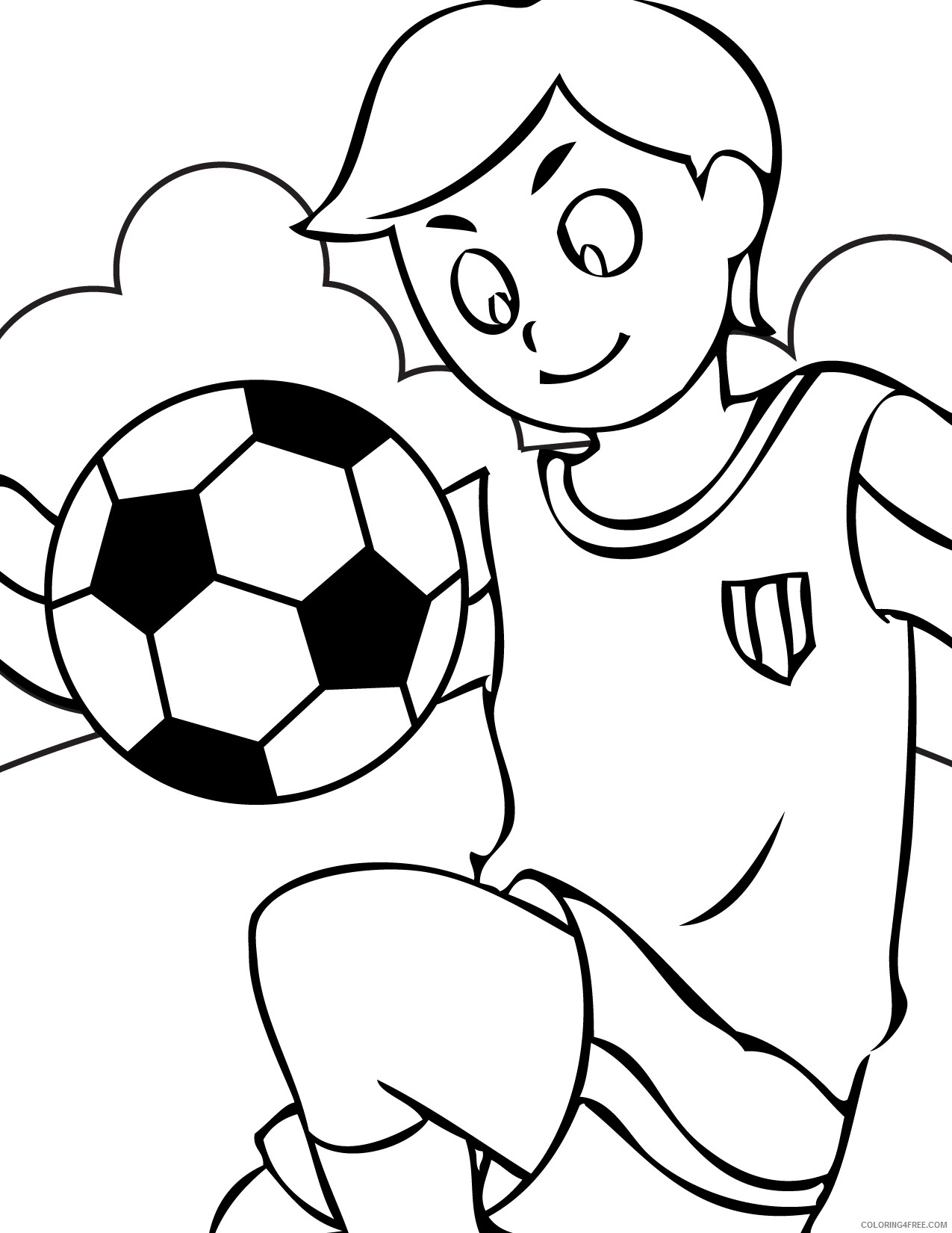 soccer coloring pages free printable Coloring4free