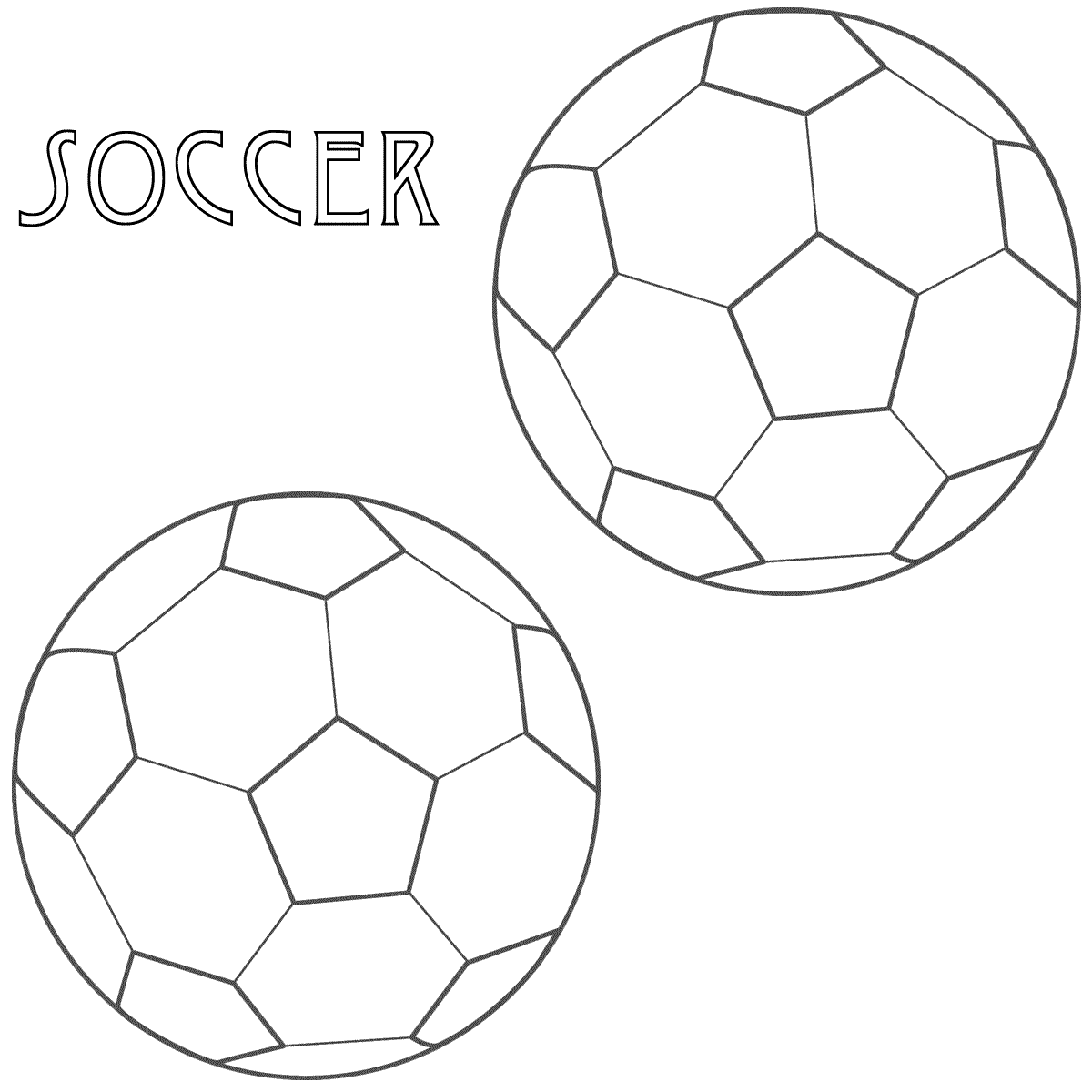 soccer coloring pages soccer balls Coloring4free
