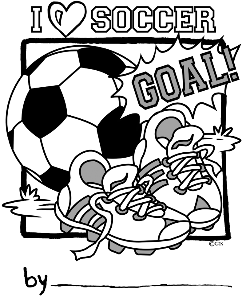 soccer coloring pages to print Coloring4free