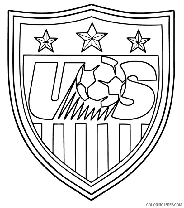 soccer coloring pages usa soccer logo Coloring4free