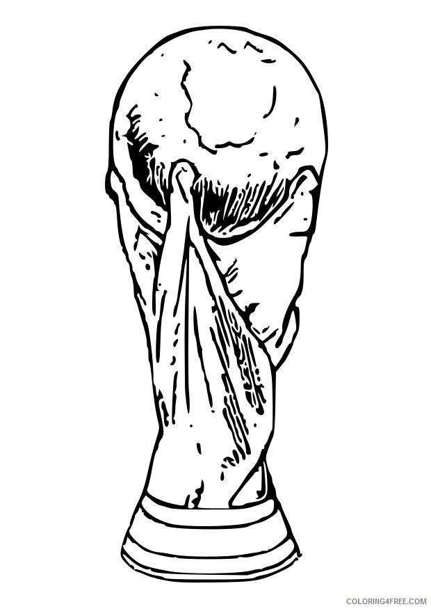 soccer coloring pages world cup trophy Coloring4free