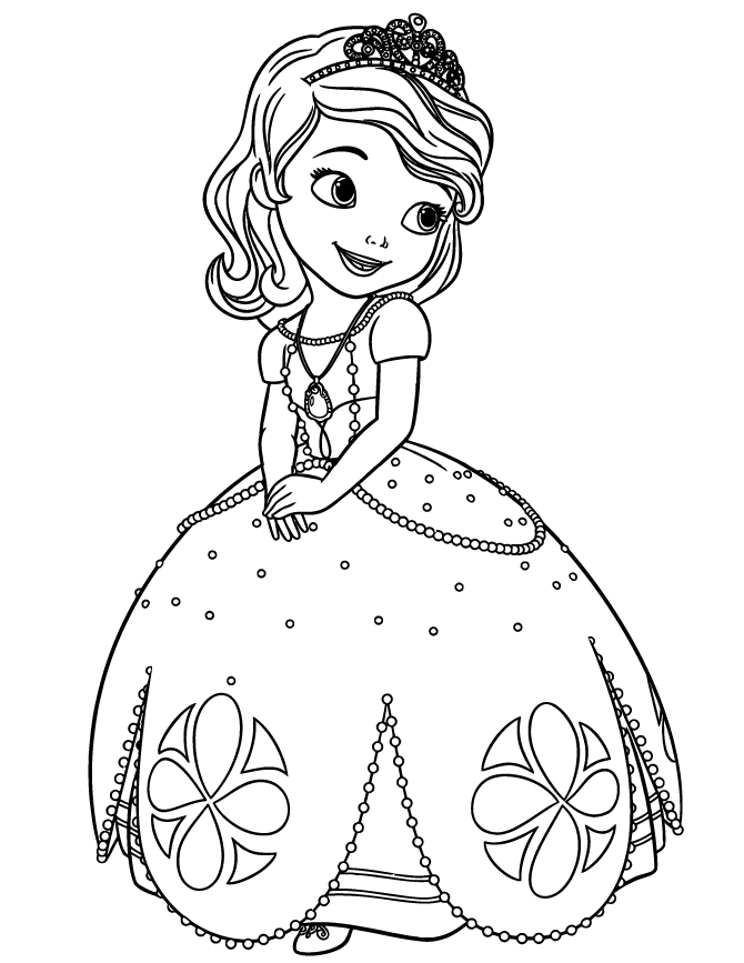sofia the first coloring pages princess sofia Coloring4free