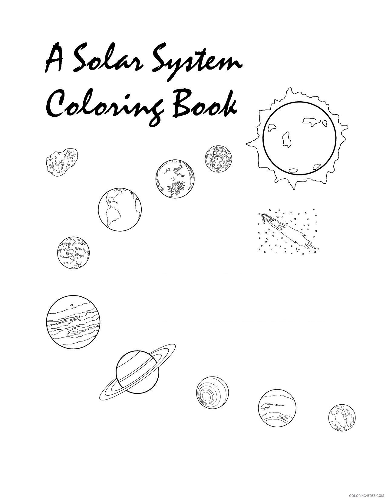solar system planet coloring pages Coloring4free