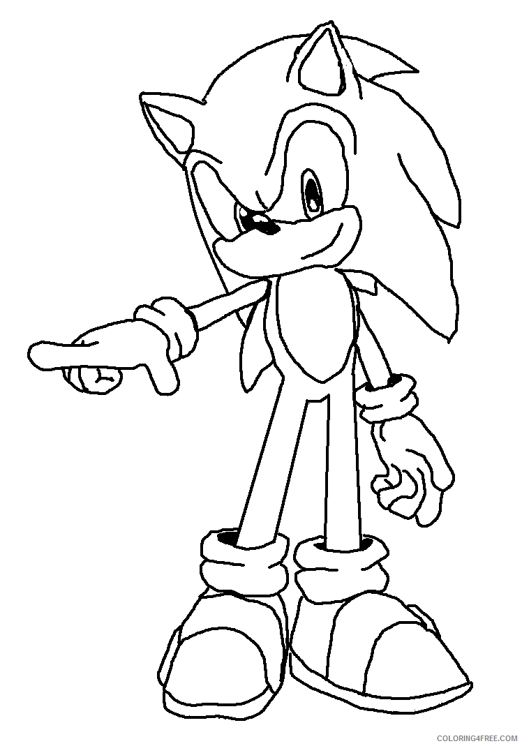sonic boom coloring pages Coloring4free