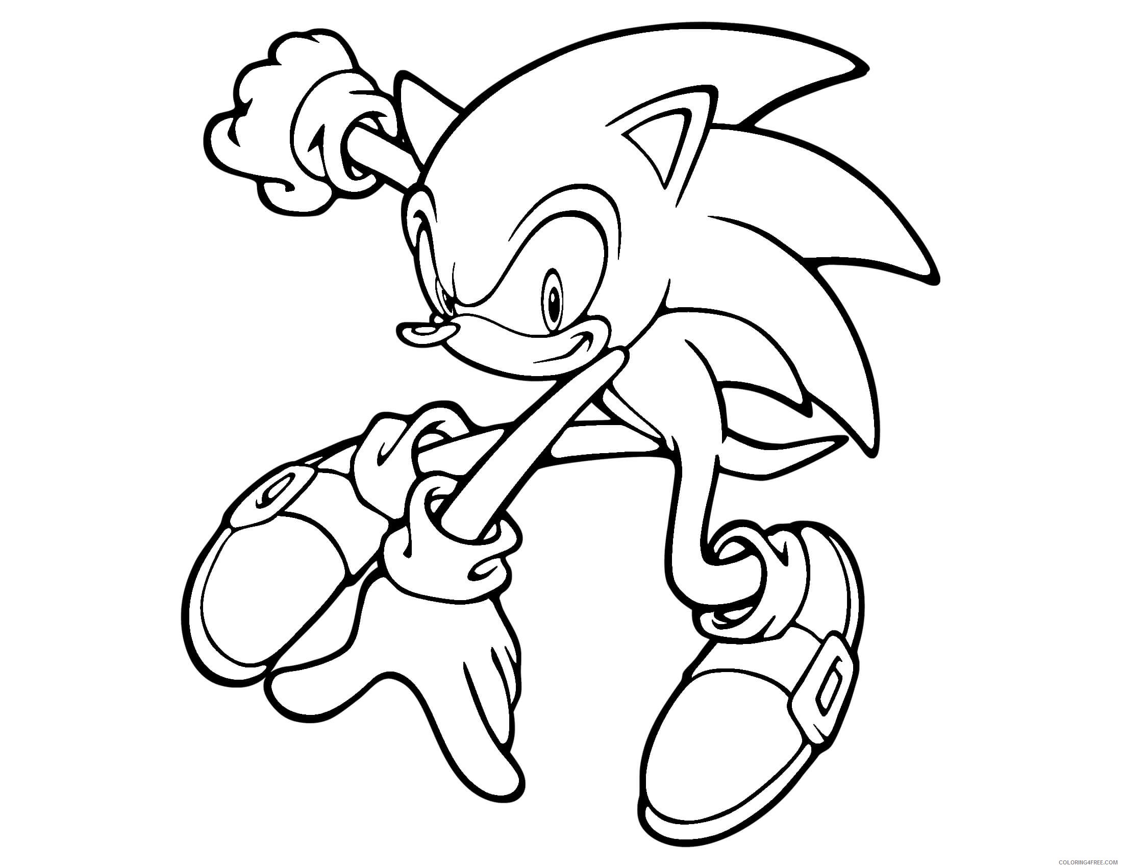 sonic boom coloring pages printable Coloring4free