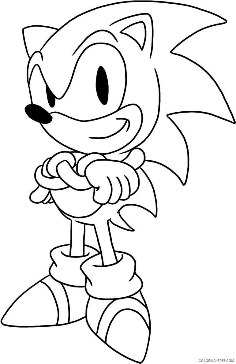 sonic cartoon coloring pages Coloring4free
