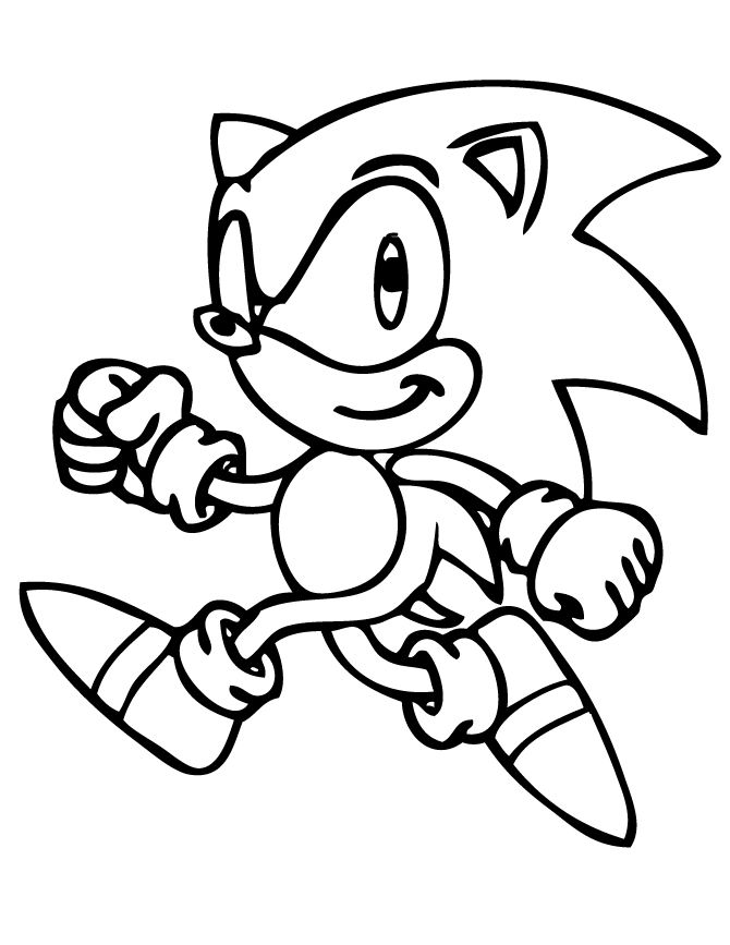 sonic coloring pages for kids Coloring4free