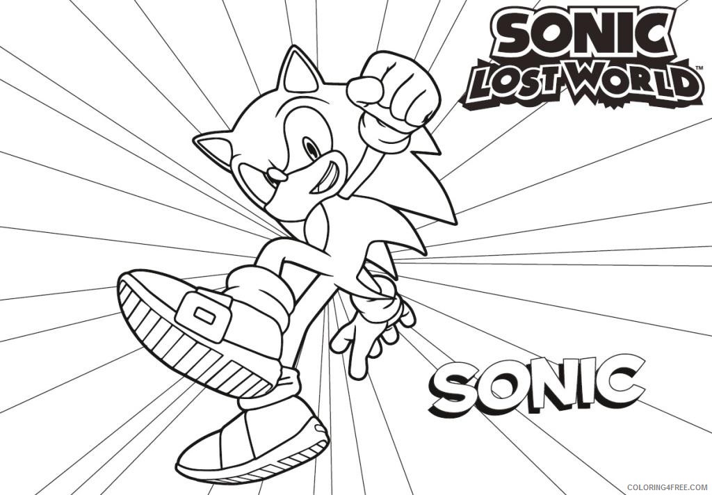 sonic coloring pages lost world Coloring4free