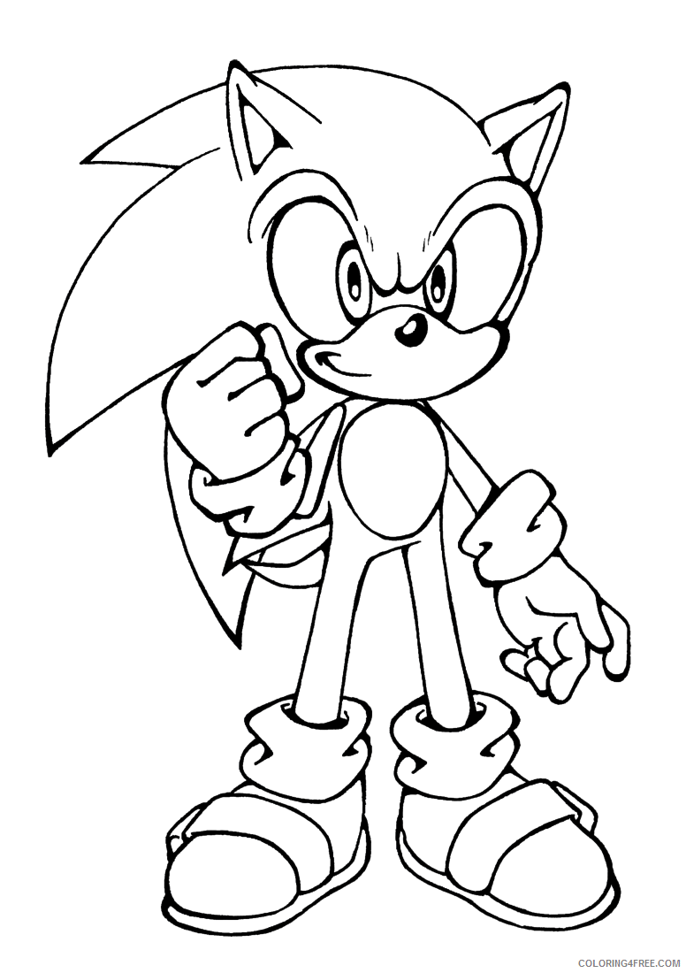 sonic coloring pages the movie Coloring4free