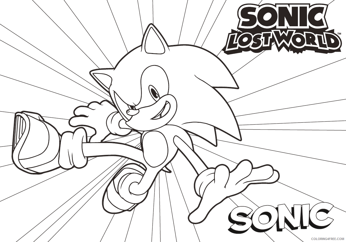 sonic lost world coloring pages Coloring4free