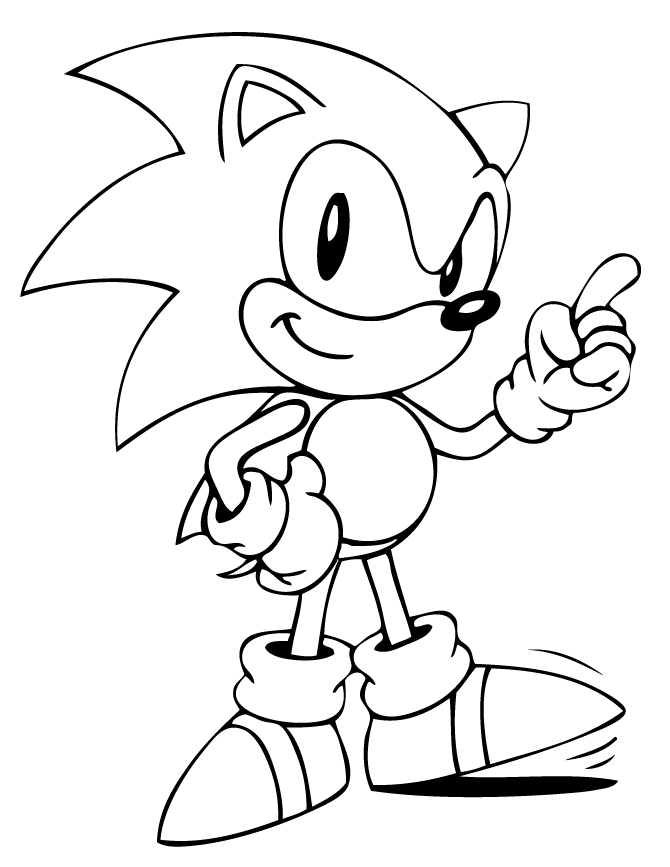 sonic the hedgehog coloring pages Coloring4free