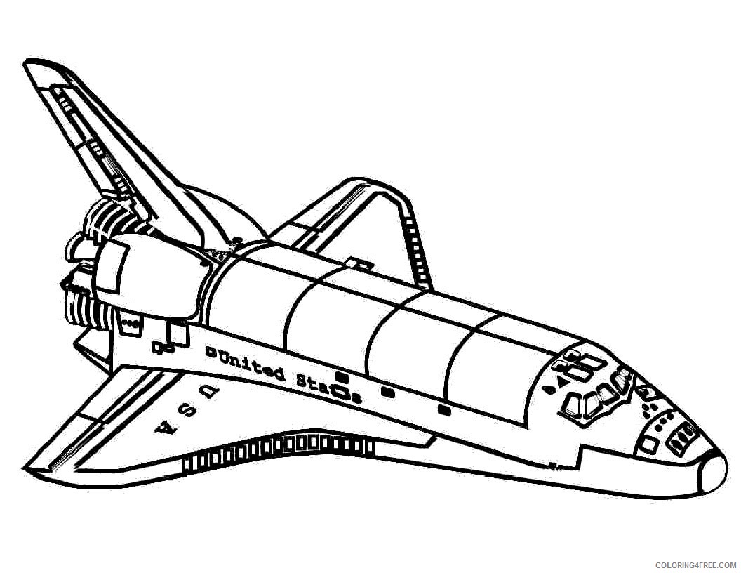 space coloring pages nasa space shuttle Coloring4free