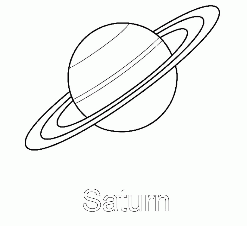 space coloring pages saturn Coloring4free