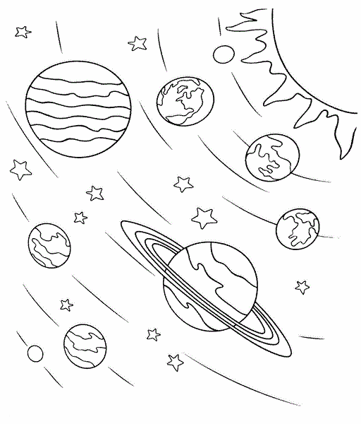 space coloring pages solar system Coloring4free